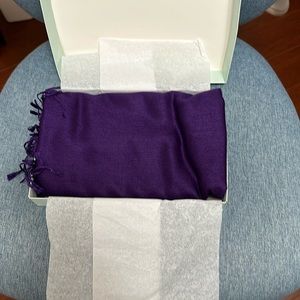 New Purple Cashmere/silk scarf